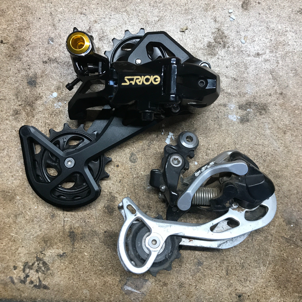 Rear derailleur inflation